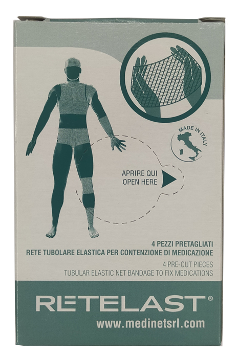RETE TUBOLARE RETELAST ELASTICA PRETAGLIATA BIANCA BABY OMBELICALE 4 PEZZI - farmacialombardia.it