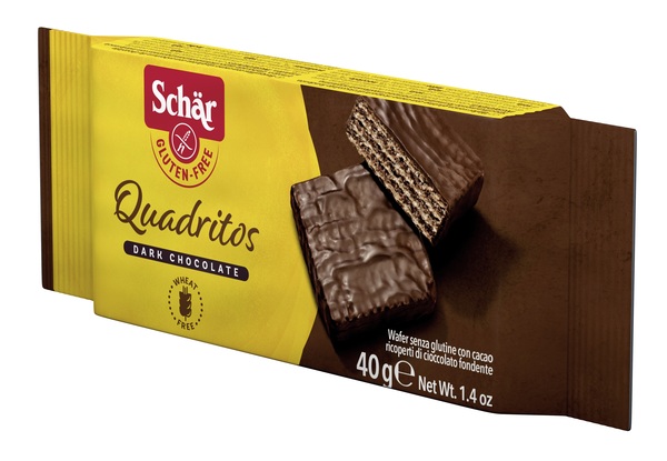 SCHAR QUADRITOS WAFER CON CACAO RICOPERTI DI CIOCCOLATO FONDENTE 40 G - farmacialombardia.it