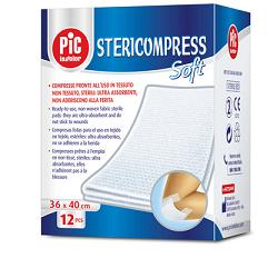 STERICOMPRESS SOFT XL GARZA TNT 18X40CM 12 PEZZI - farmacialombardia.it