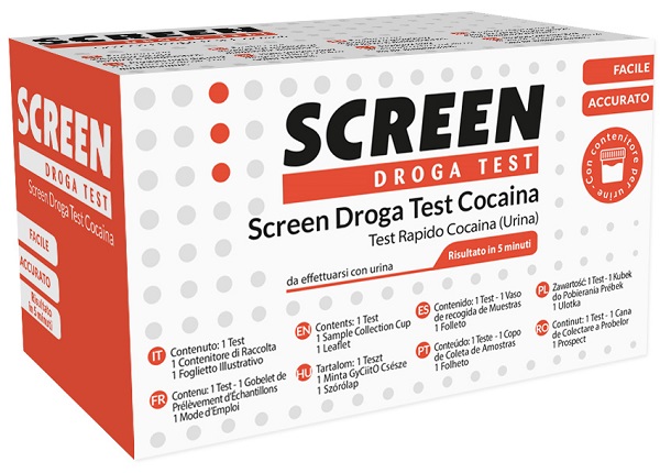 SCREEN DROGA TEST COCAINA TEST ANTIDROGA CON CONTENITORE URINA - farmacialombardia.it