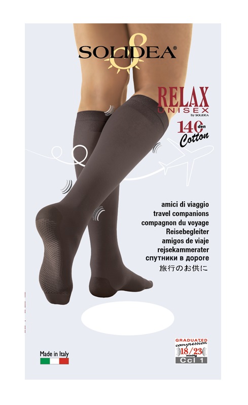 RELAX UNISEX 140 GAMBALETTO COTTON NERO 5 XXL - farmacialombardia.it
