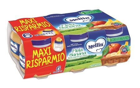 MELLIN OMOGENEIZZATO MELA BANANA 100 G 6 PEZZI - farmacialombardia.it