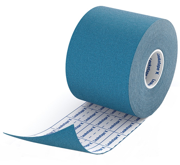 BENDA ADESIVA LEUKOTAPE K PER TAPING FISIOTERAPICO LARGHEZZA 5 CM LUNGHEZZA 5 M COLORE BLU IN ROTOLO - farmacialombardia.it