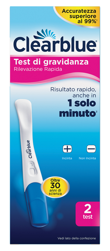 TEST DI GRAVIDANZA CLEARBLUE RILEVAZIONE RAPIDA 2 PEZZI - farmacialombardia.it