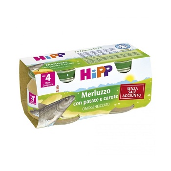 HIPP OMOGENEIZZATO MERLUZZO CAROTE PATATE 2X80 G - farmacialombardia.it