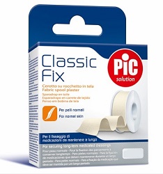 CEROTTO IN ROCCHETTO PIC CLASSIC FIX TELA BIANCO 2,5X500 CM FUSTELLA - farmacialombardia.it