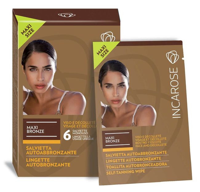 INCAROSE MAXI BRONZE 6 SALVIETTE VEG* - farmacialombardia.it