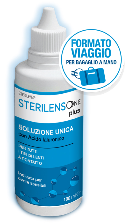 SOLUZIONE UNICA STERILENS ONE PLUS CON ACIDO IALURONICO 100 ML - farmacialombardia.it