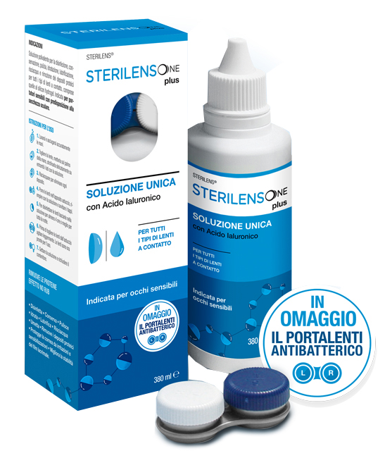 SOLUZIONE UNICA STERILENS ONE PLUS CON ACIDO IALURONICO 380 ML - farmacialombardia.it
