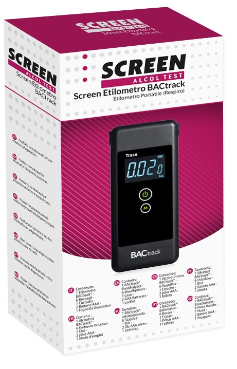 SCREEN ALCOL TEST SCREEN ETILOMETRO BACTRACK - farmacialombardia.it
