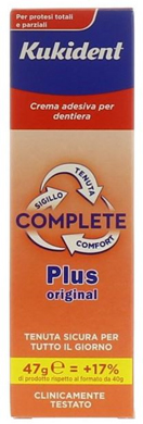 KUKIDENT PLUS COMPLETE CREMA ADESIVA PER PROTESI DENTARIE 47 G - farmacialombardia.it