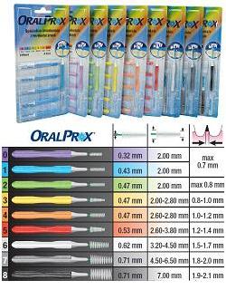 ORALPROX BLISTER DA 6 SPAZZOLINI INTERDENTALI MISURA 6 COLORE BIANCO - farmacialombardia.it
