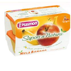 PLASMON SAPORI DI NATURA OMOGENEIZZATO MELA E BANANA 100 G X 4 PEZZI - farmacialombardia.it