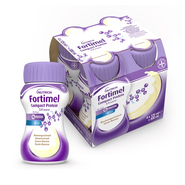 FORTIMEL COMPACT PROTEIN BANANA 4 BOTTIGLIE 125 ML - farmacialombardia.it