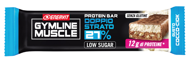 ENERVIT GYMLINE MUSCLE PROTEIN BAR 27% DOPPIO STRATO COCCO-CIOK 1 PEZZO - farmacialombardia.it