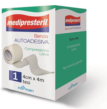 BENDA ADESIVA MEDIPRESTERIL 4X400CM - farmacialombardia.it