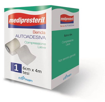 BENDA ADESIVA MEDIPRESTERIL 6X400CM - farmacialombardia.it