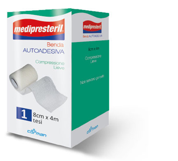 BENDA ADESIVA MEDIPRESTERIL 8X400 CM - farmacialombardia.it