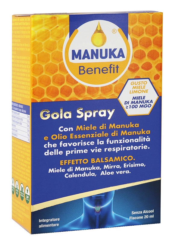 MANUKA BENEFIT GOLA SPRAY 20 ML - farmacialombardia.it
