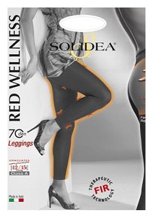 RED WELLNESS 70 LEGGINS NERO 4L - farmacialombardia.it