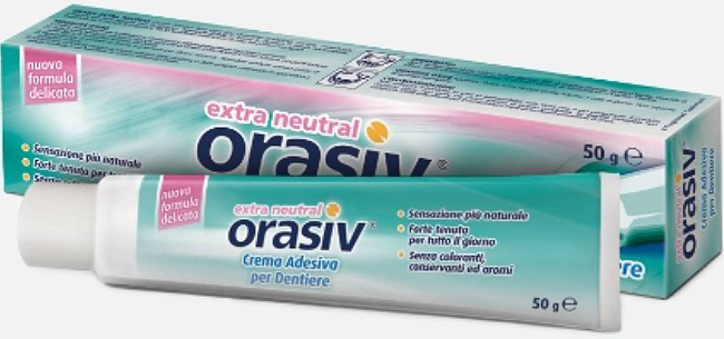 ORASIV EXTRA CREMA NEUTRAL ADESIVA PER PROTESI DENTARIA 50 G - farmacialombardia.it