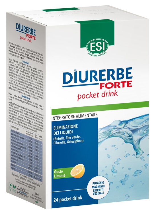 ESI DIURERBE FORTE POCKET DRINK LIMONE 24 X 20 ML - farmacialombardia.it