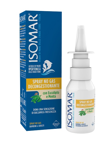 ISOMAR SOLUZIONE ACQUA MARE NASO IPERTONICA NASO SPRAY DECONGESTIONANTE 30 ML - farmacialombardia.it