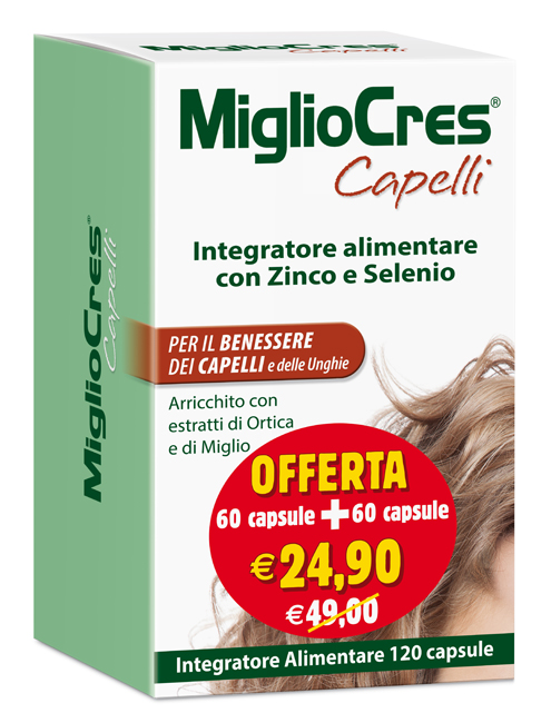 MIGLIOCRES 60+60 CAPSULE 60 G PROMOZIONE - farmacialombardia.it