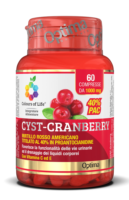 COLOURS OF LIFE CYST-CRANBERRY CON VITAMINA C E 60 COMPRESSE 1000 MG - farmacialombardia.it