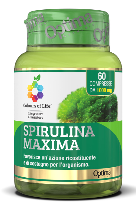 COLOURS OF LIFE SPIRULINA MAXIMA 60 COMPRESSE 1000 MG - farmacialombardia.it