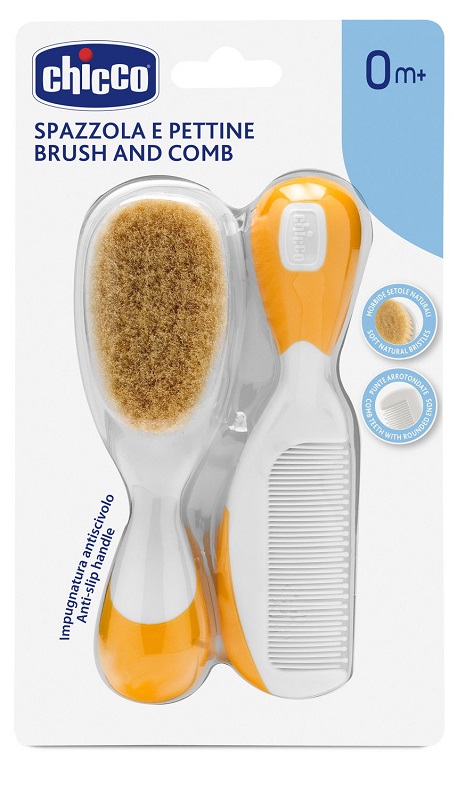 CHICCO SPAZZOLA + PETTINE ARANCIONE - farmacialombardia.it