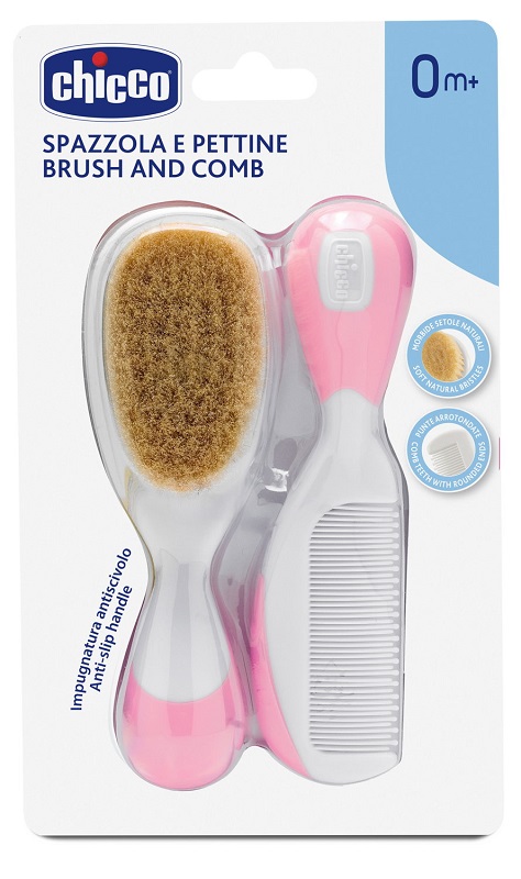 CHICCO SPAZZOLA + PETTINE ROSA - farmacialombardia.it