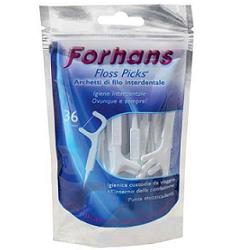 FORHANS ARCHETTI INTERDENTALI FLOSS PICKS 36PZ - farmacialombardia.it