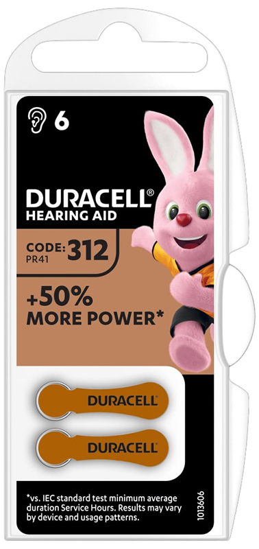 DURACELL EASY TAB 312 MARRONE BATTERIA PER APPARECCHIO ACUSTICO - farmacialombardia.it