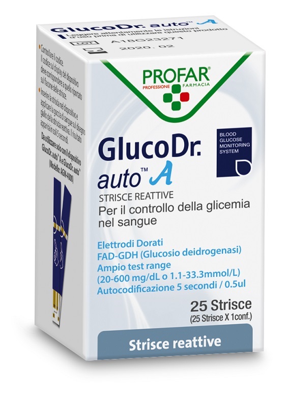 GLUCO DR AUTO GLICEMIA 25 STRISCE PROFAR - farmacialombardia.it