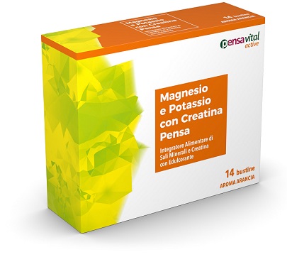MAGNESIO E POTASSIO CON CREATINA ARANCIA PENSA 14 BUSTINE - farmacialombardia.it