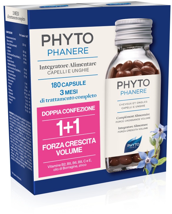 PHYTO PARIS PHYTOPHANERE INTEGRATORE ALIMENTARE CAPELLI/UNGHIE 90+90 CAPSULE - farmacialombardia.it