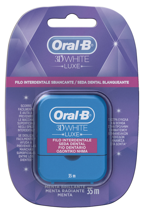 ORALB 3D WHITE LUXE FILO INTERDENTALE 35 METRI - farmacialombardia.it
