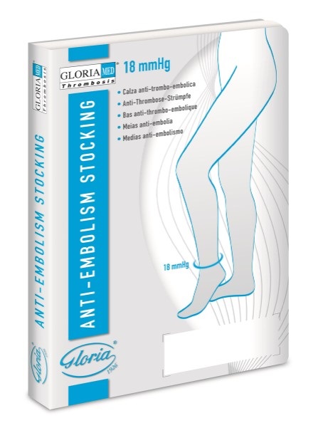 GLORIAMED THROMBOSIS 18 PUNTA CHIUSA CON FORO D'ISPEZIONE TUTTA COSCIA AUTOREGGENTE CORTO MISURA L 1 PAIO - farmacialombardia.it