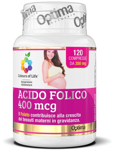 COLOURS OF LIFE ACIDO FOLICO 400 MCG 120 COMPRESSE 350 MG - farmacialombardia.it