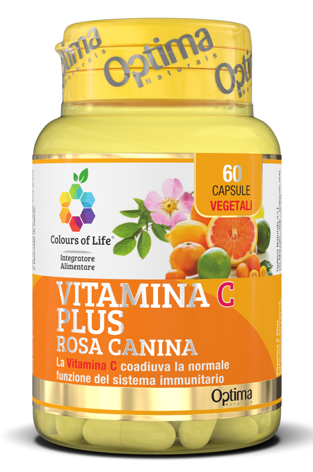 COLOURS OF LIFE VITAMINA C PLUS ROSA CANINA 60 CAPSULE VEGETALI 724 MG - farmacialombardia.it