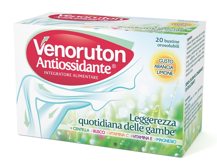 VENORUTON ANTIOSSIDANTE 20 BUSTINE OROSOLUBILI MONODOSE - farmacialombardia.it