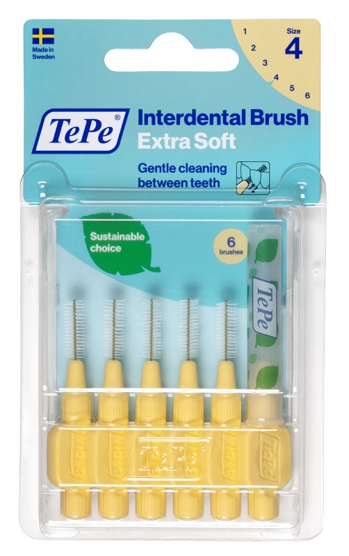 TEPE SCOVOLINO XSOFT GIALLO 0,7MM 6 PEZZI - farmacialombardia.it