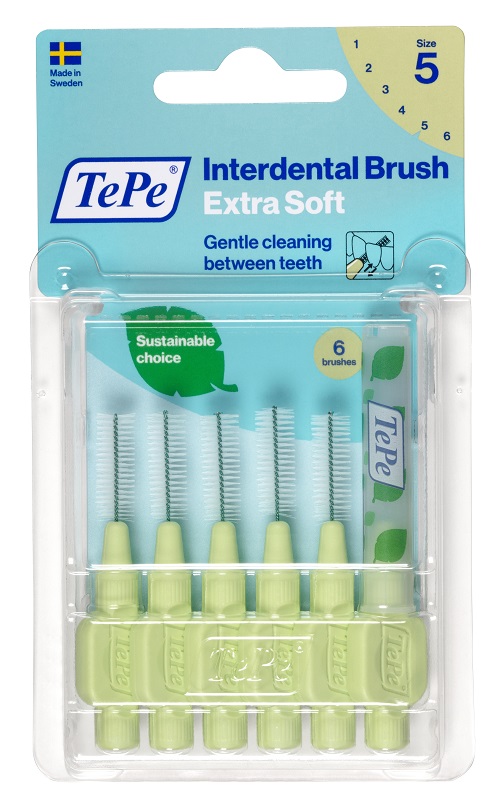 TEPE SCOVOLINO XSOFT VERDE 0,8MM 6 PEZZI - farmacialombardia.it