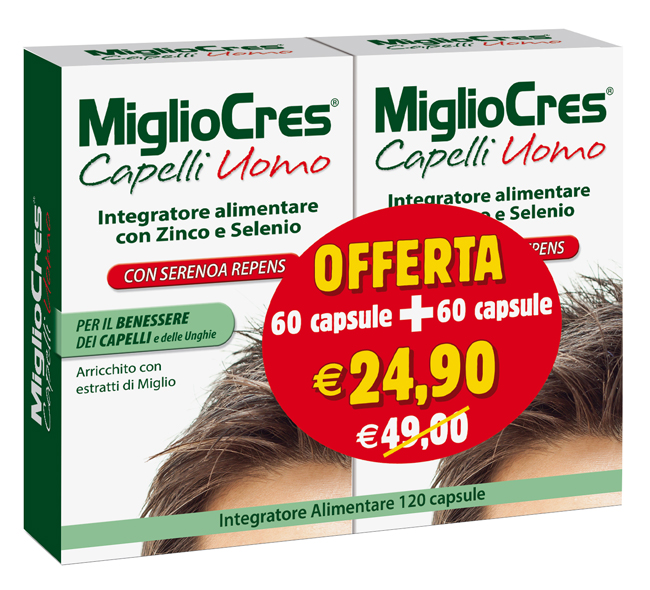 MIGLIOCRES UOMO 60+60 CAPSULE PROMO - farmacialombardia.it