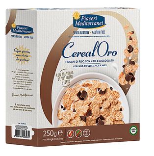 PIACERI MEDITERRANEI CEREALORO FIOCCHI RISO MAIS E CIOCCOLATO 250 G - farmacialombardia.it