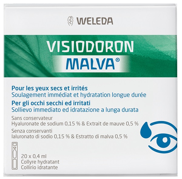 GOCCE OCULARI VISIODORON MALVA 20 MONODOSE DA 0,4 ML - farmacialombardia.it