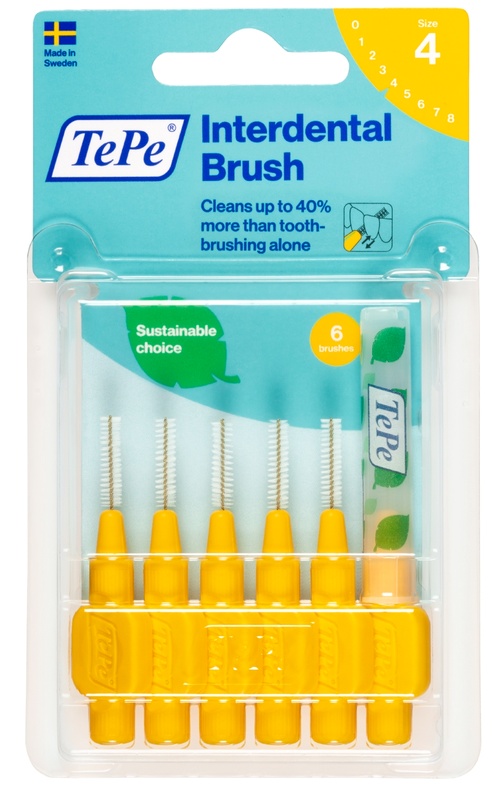TEPE SCOVOLINO GIALLO 0,7 MM 6 PEZZI - farmacialombardia.it