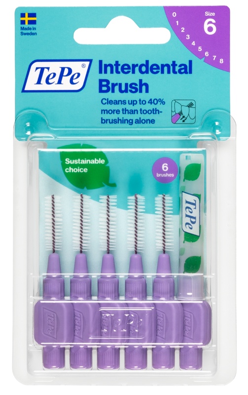 TEPE SCOVOLINO VIOLA 1,1MM 6 PEZZI - farmacialombardia.it