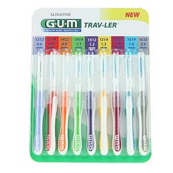 GUM TRAV/LER KIT SCOVOLINI 9 PEZZI - farmacialombardia.it
